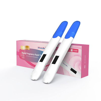 Kit en plastique diagnostique de l'urine 25mIU/ML HCG de grossesse d'essai à la maison de bande
