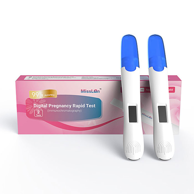 bande d'essai précise de grossesse d'étape de kit d'essai de grossesse d'urine de milieu du courant d'essai de grossesse de bébé une