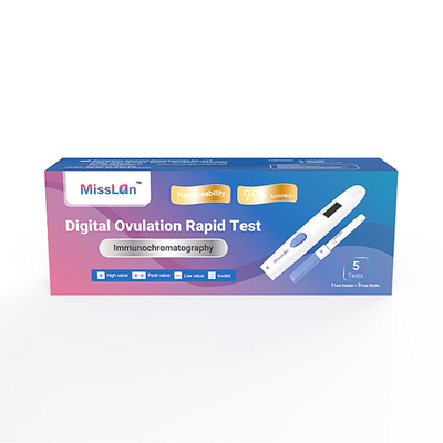 Main gauche d'essai d'ovulation de Hcg d'essai de grossesse de Digital d'indicateur de bande d'OIN