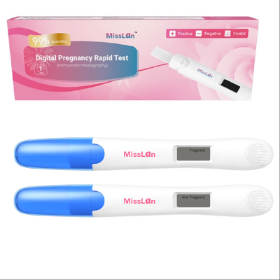 30 mois une grossesse de réponse de Kit Urine Strip For OTC d'essai de Digital HCG d'étape 1ère