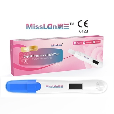 Exactitude rapide 25mIU de Kit With 99% d'essai de Mlle Lan Digital HCG